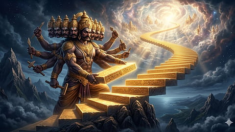 Ravan Building a Stairway to Heaven Tale That Remained Unfinished.
