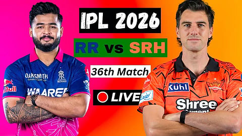 SRH vs RR IPL 2026 Match 36th Live Update
