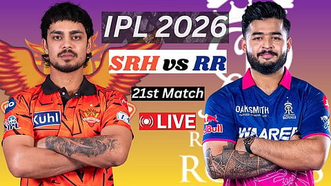 SRH vs RR IPL 2026 Match Number 21st Live Updates