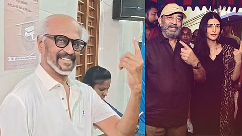 Tamil Nadu Election 2026 Kamal Haasan Shruti Haasan Chennai polling celebrities