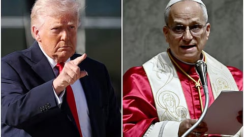 Trump Pope Leo XIV Clash