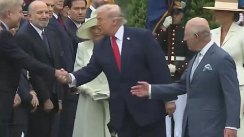 Trump Queen Camilla Protocol Breach