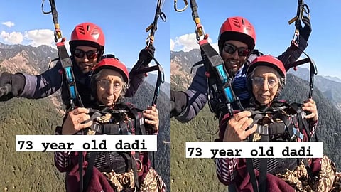 A 73-year-old grandmother’s paragliding video inspires people, proving age is just a number.