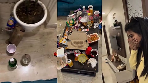 Airbnb guest leaves room filthy, viral video sparks outrage on social media.