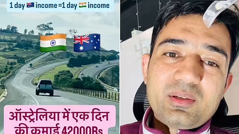 An Indian man reveals the reality behind earning ₹40,000 per day in Australia.