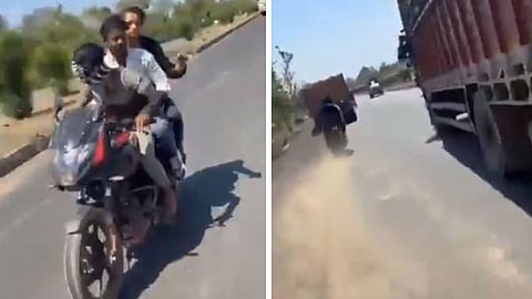 A deadly highway stunt crash killed three youths, leaving viewers shocked in a viral video.