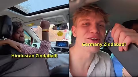 A viral video shows heartwarming interaction between Indians and a German vlogger, winning hearts online.