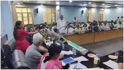 Langur enters farmers’ meeting in Baghpat, DM’s calm reaction goes viral.
