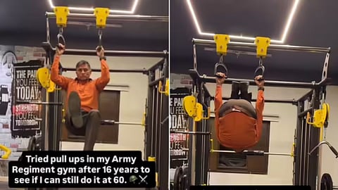 Brigadier stuns everyone with fitness at 60.
