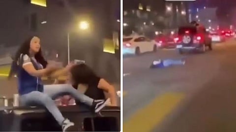 Drunk stunt on Thar turns risky as girl falls, viral video sparks safety concerns.