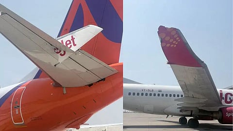 delhi airport plane collided