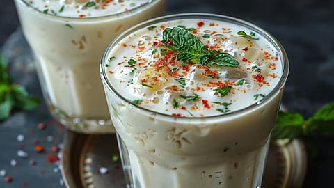 Lassi Drinking Time