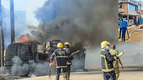 The Impact of Scorching Heat? Three Fires Break Out in Nagpur Within Four Hours—Fire Department Brings Them Under Control; Accidents Rise Amidst the Heatwave.