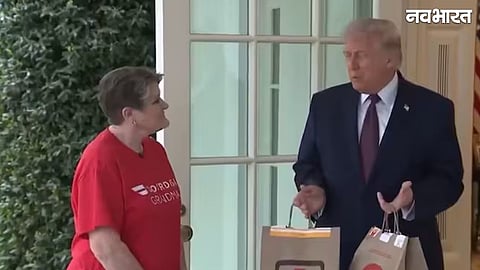 Donald Trump Promotes No Tax On Tips Policy With McDonald's Delivery In Oval Office Now 