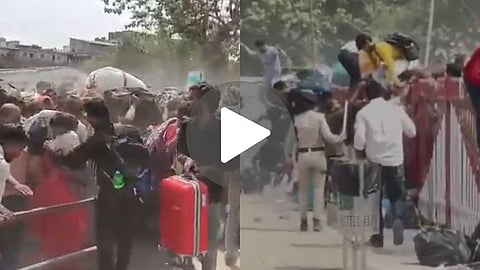 LPG crisis in Gujarat triggers mass migration. Thousands of workers clash at Surat's Udhna station; police resort to laathicharge as textile units shut down.