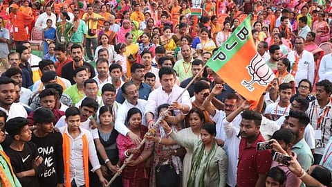 up bjp protest