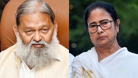 Haryana Minister Anil Vij claims Mamata Banerjee will have to leave Bengal after election results.