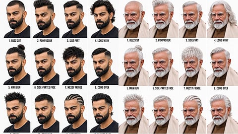 AI Latest Sensation From Modi to Virat and Dhoni AI Hairstyle Trend
