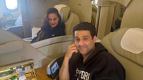 Ameesha Patel Flight Diversion Middle East tension flights Mumbai return