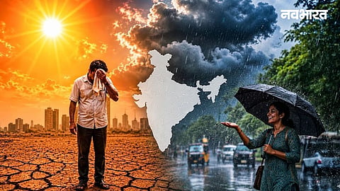 Sudden pre-monsoon rain and hailstorm brought brief relief from scorching heat in Amravati, though subsequent high humidity left residents sweating all night.