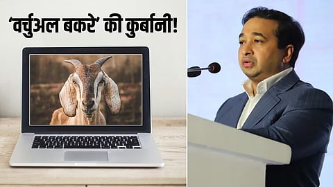 Bakrid Virtual Bakra Controversy Nitesh Rane