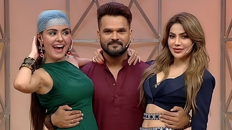 Khesari Lal Yadav Nikki Tamboli Controversy Battleground 2 Abhishek Malhan Reality Show Drama