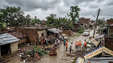 bhandara storm rain damage pipri chicholi houses