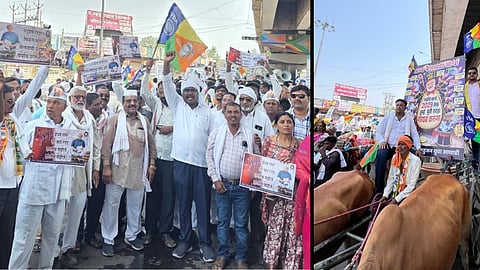 Bullock Cart Protest Against Fuel Price Hike In Akola