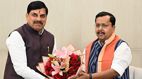 Cm Mohan Yadav Delhi Visit Dharmendra Pradhan Suvendu Adhikari Education Model