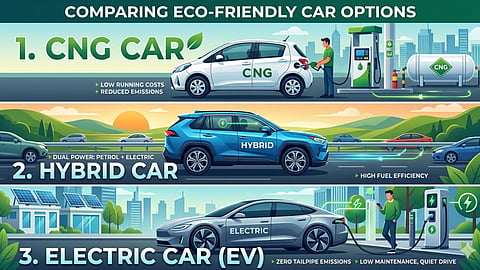 CNG vs Hybrid vs Electric Most Affordable and Beneficial