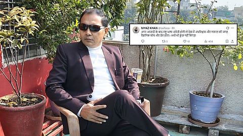 niyaz khan ex ias controversial tweet english national language owaisi criticism updates