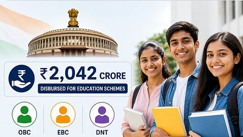 The central government has released ₹2,042 crore for education schemes of OBC, EBC and DNT students.