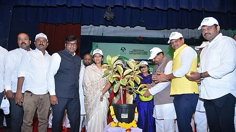 ahilyanagar green city campaign tree plantation vikhe patil environment