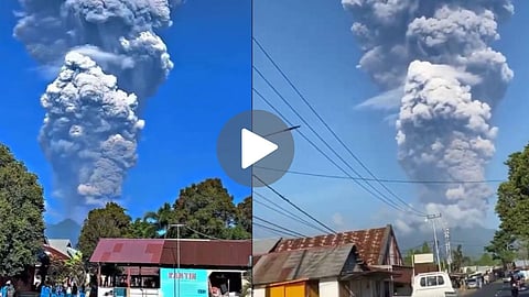 Volcano Erupts in Indonesia; Ash Plumes Rise 10 KM High, 3 Climbers Dead: Watch Video