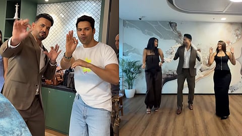 Irfan Pathan Dance Chunari Chunari Song Varun Dhawan Mrunal Thakur Pooja Hegde