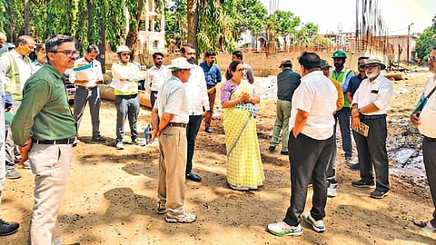 MLA Devyani Farande inspected the delayed Bara Bangla filtration plant in Nashik. She ordered round-the-clock shifts to complete the project by December 2026.