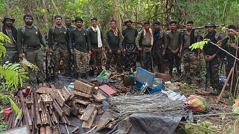Naxal Weapons Recovered In Gadchiroli: