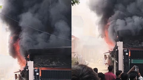 Massive Fire at Garment Factory in Noida's Sector 63; Engulfs Three Buildings, Causing Chaos