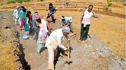 lakhani mnrega works labour employment bhandara