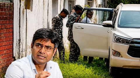 Punjab Police Arrives at Sandeep Pathak's Residence; MP Flees Through Back Door—Video Surfaces. A video of Sandeep Pathak.