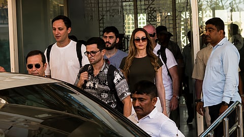 Black Goggles, Luxury Convoy... Donald Trump's Daughter Steals the Spotlight in Rajasthan; Her Entry Captures Everyone's Attention.