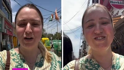 An American woman shared her Indian market experience, highlighting bargaining, heat, and street food in a viral video.