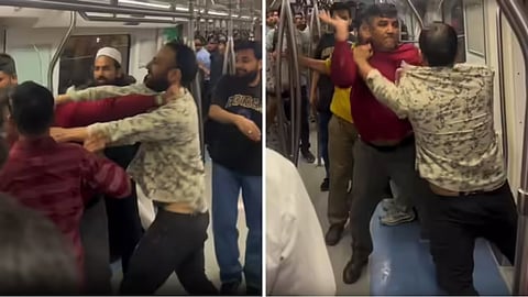 A fight between two passengers during a 2-hour delay on Delhi Metro’s Magenta Line has gone viral online.