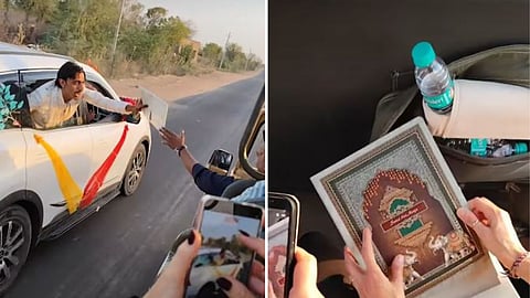 A groom won hearts online after personally inviting foreign tourists to his wedding during his baraat.