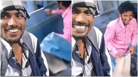 Users demanded strict action after youths were seen vandalising a train coach for social media content.8