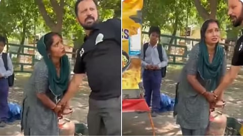 Video of a woman crying to save her gas cylinder went viral, sparking concern over the struggles of street vendors.