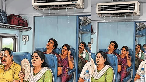 Nagpur Railway's 'Special' Hot Holiday Package: AC Coach Turned into a 'Steam Bath'—Passengers Left Sweating on the Train