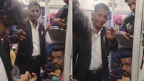 A TTE was accused of taking cash without a receipt in a train coach, and Railways responded after the video went viral.