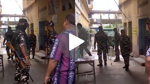 Voting Halted Polling Booth Diamond Harbour Faulty EVM Machine bengal election