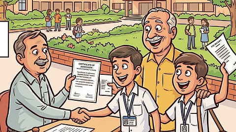 Education department allowed 11th aspirants to take provisional admission by submitting an undertaking, giving 90 days to submit original caste/EWS certificates.